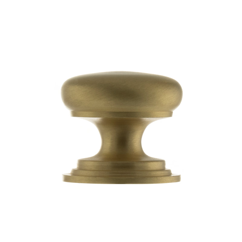 Old English Lincoln Solid Brass Victorian Cabinet Knob Concealed Fix