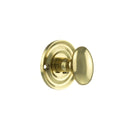 Old English Solid Brass Oval WC Turn and Release Bathroom Lock Atlantic Each Polished Brass 