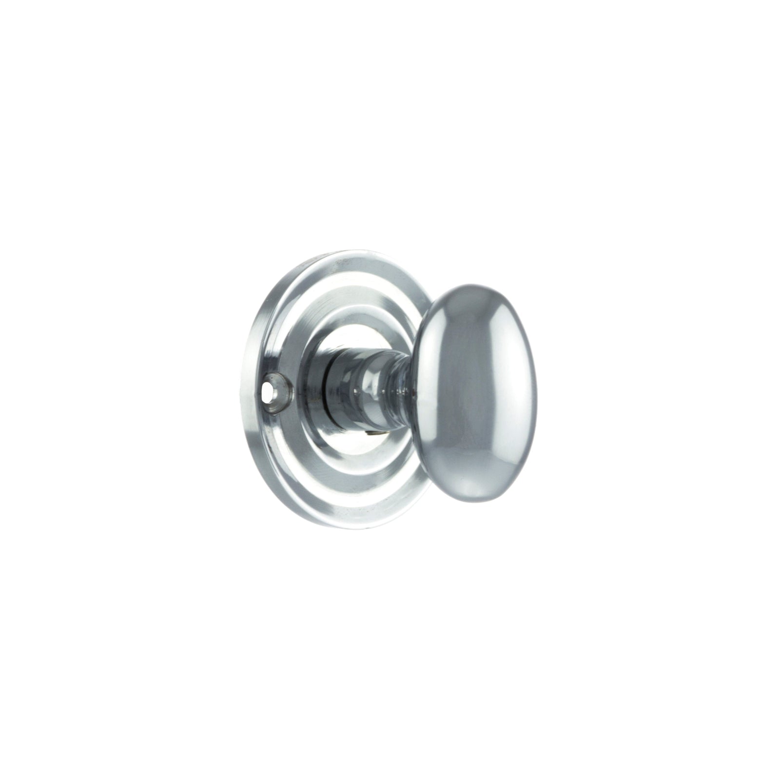 Old English Solid Brass Oval WC Turn and Release Bathroom Lock Atlantic Each Polished Chrome 