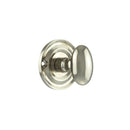 Old English Solid Brass Oval WC Turn and Release Bathroom Lock Atlantic Each Polished Nickel 