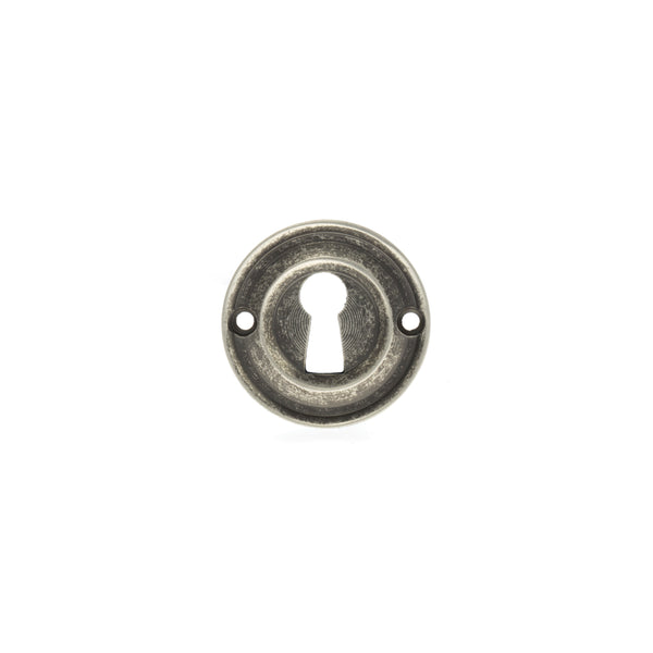 Old English Solid Brass Open Key Hole Escutcheon