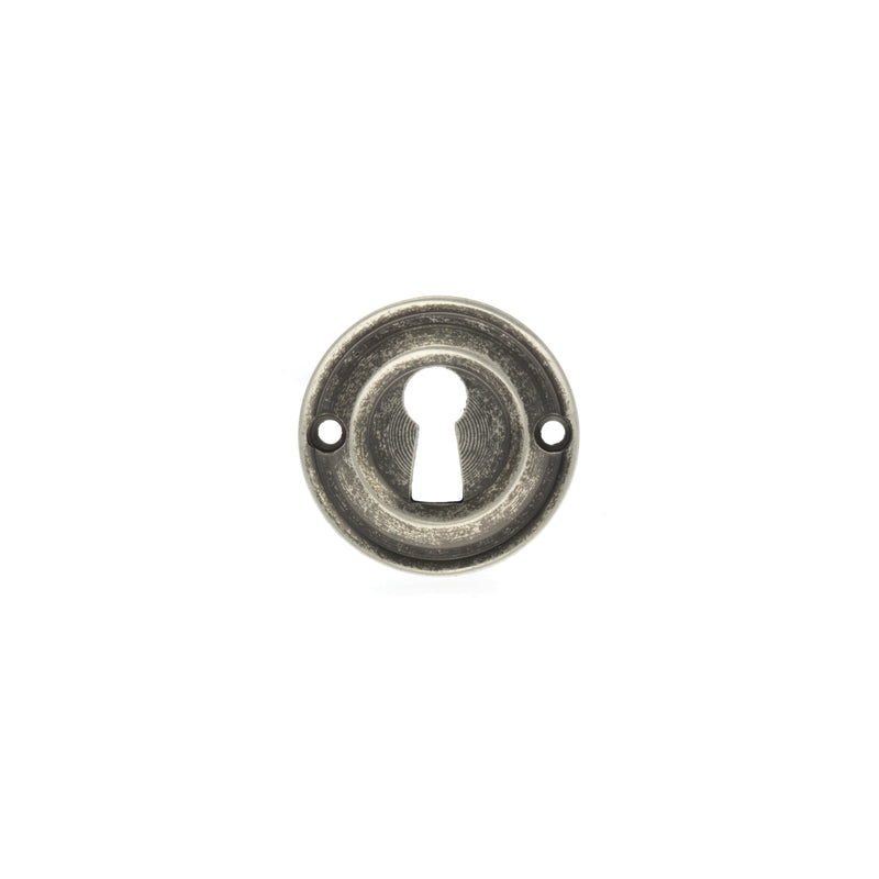 Old English Solid Brass Open Key Hole Escutcheon