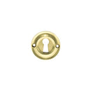 Old English Solid Brass Open Key Hole Escutcheon