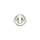 Old English Solid Brass Open Key Hole Escutcheon