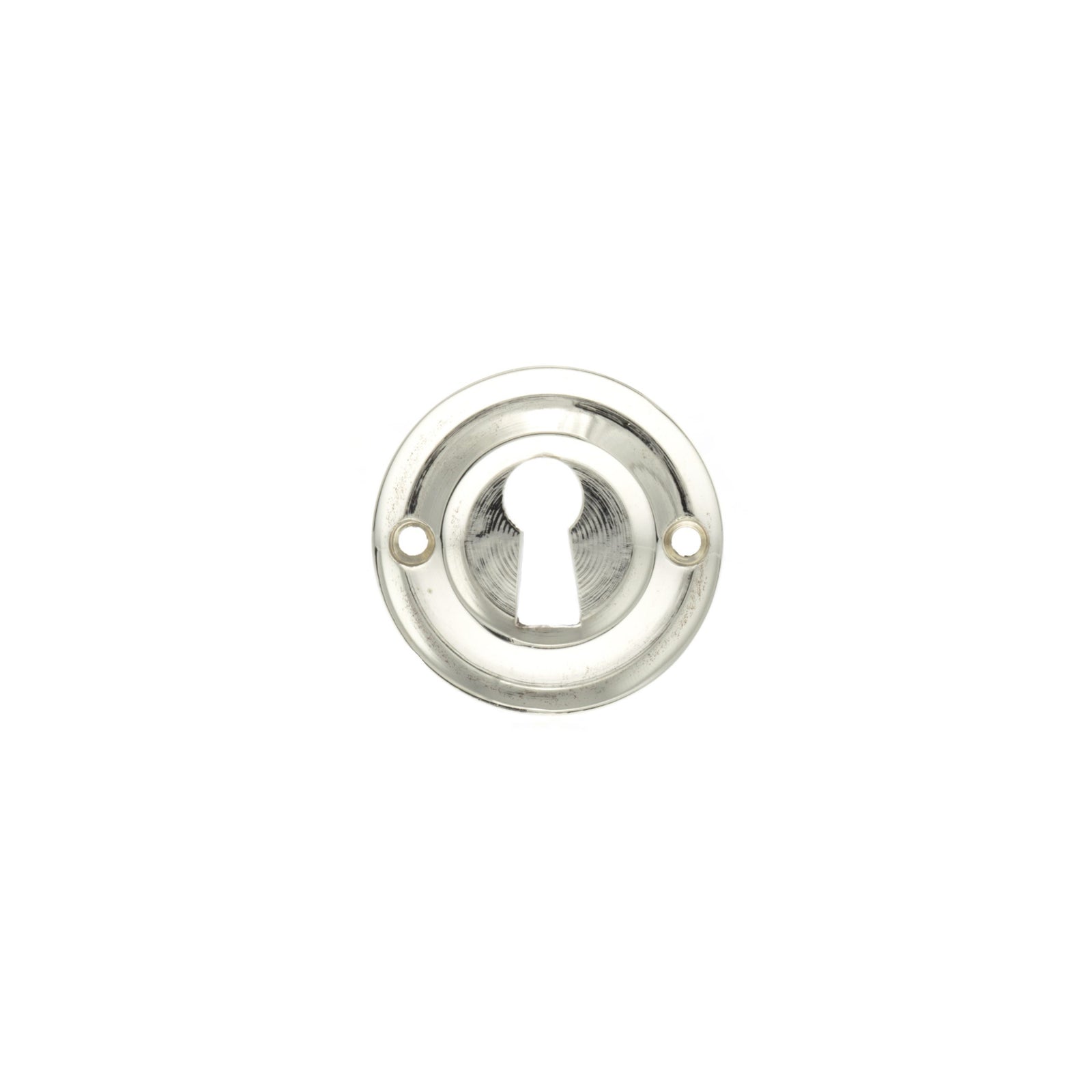 Old English Solid Brass Open Key Hole Escutcheon