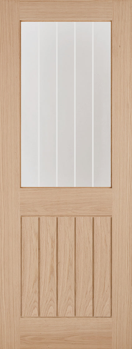 Oak Belize 1 Light Unfinished Internal Door