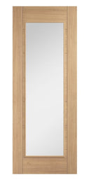 Oak Carini Glazed 1L Unfinished Internal Door Internal Door LPD Doors 