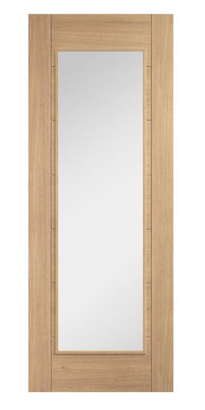 Oak Carini Glazed 1L Unfinished Internal Door Internal Door LPD Doors 