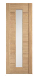 Oak Carini Long Light Glazed Pre-Finished Internal Door Internal Door LPD Doors 