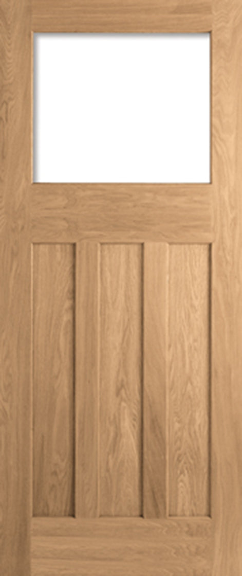 Oak DX 30s Style Unglazed Unfinished Internal Door