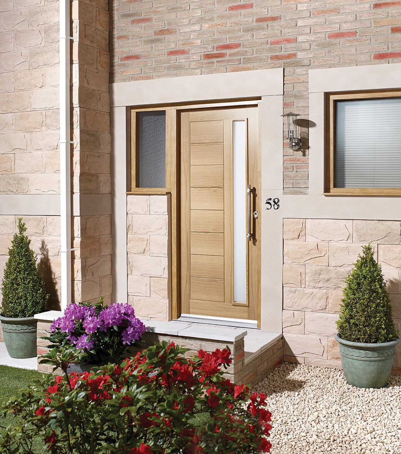 Oak Goodwood Glazed 1 Light Unfinished External Door External Door LPD Doors 