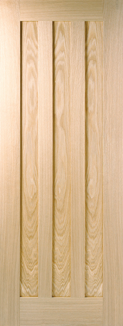 Oak Idaho 3 Panel Pre-Finished Internal Door