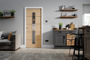 Oak Lille Glazed 1 Light Pre-Finished Internal Door Internal Door LPD Doors 