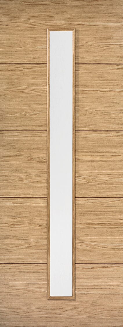 Oak Lille Glazed 1 Light Pre-Finished Internal Door Internal Door LPD Doors 