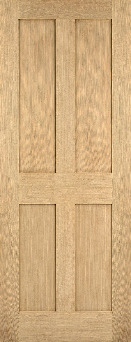 Oak London Unfinished Internal Fire Door FD30