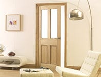 Oak Malton Unglazed 2 Light Unfinished Internal Door Internal Door LPD Doors 
