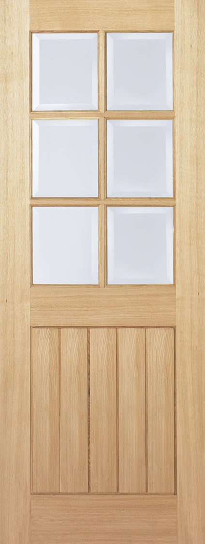 Oak Mexicano 6 Light Pre-Finished Internal Door