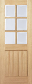 Oak Mexicano 6 Light Unfinished Internal Door Internal Door LPD Doors 