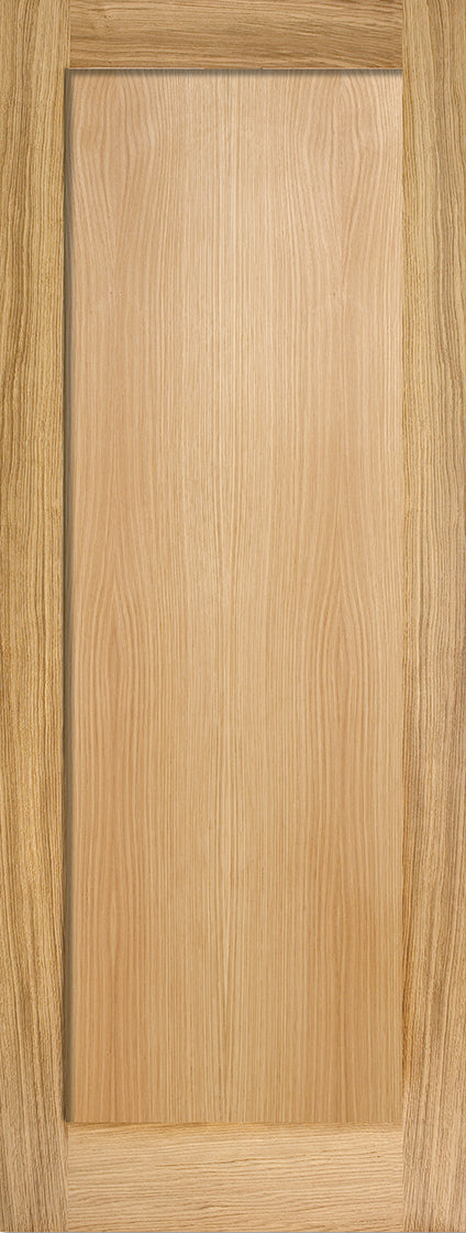 Oak Pattern 10 One Panel Unfinished Internal Fire Door FD30