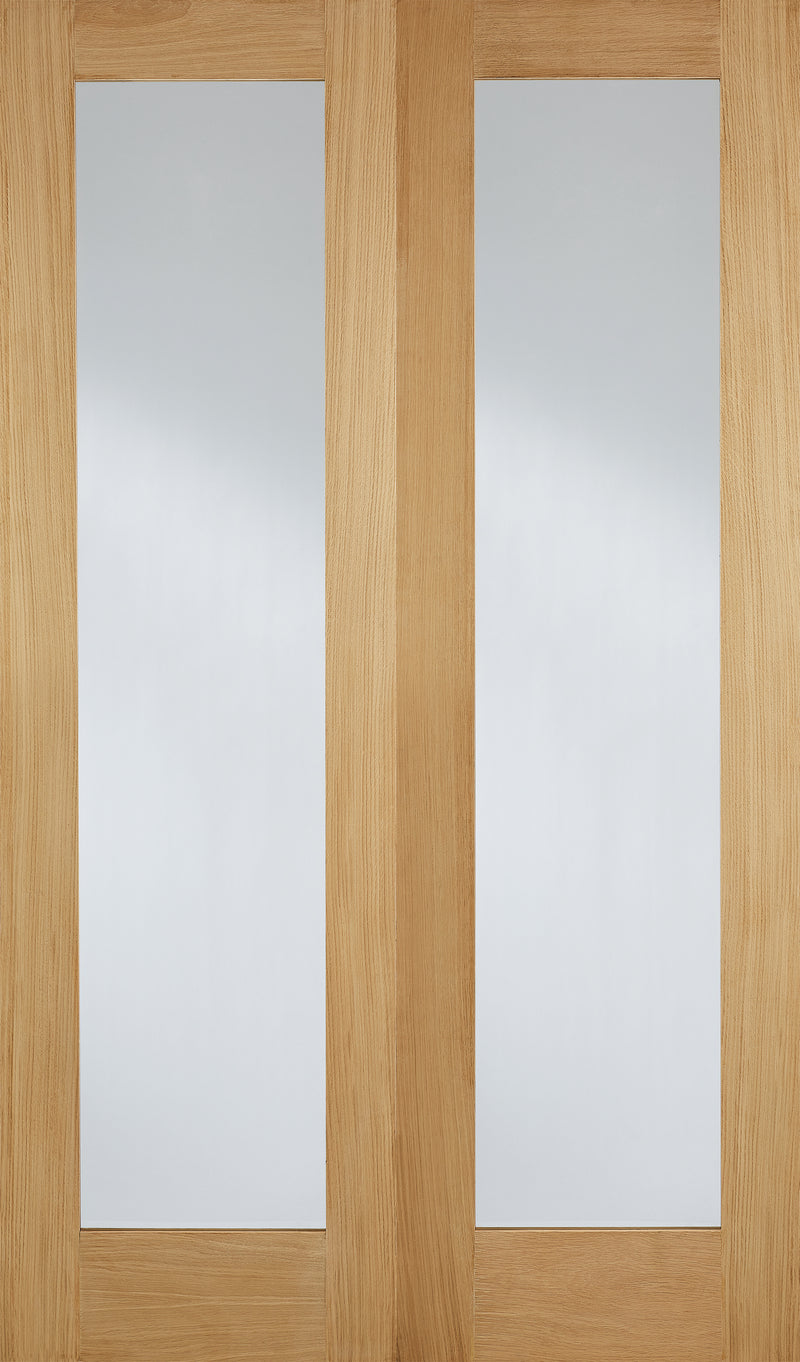 Oak Pattern 20 Glazed Pairs Unfinished Room Divider