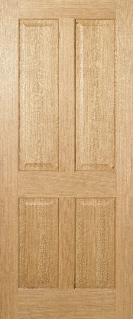 Oak Regency 4 Panel Pre-Finished Internal Fire Door FD30 Internal Fire Door LPD Doors 