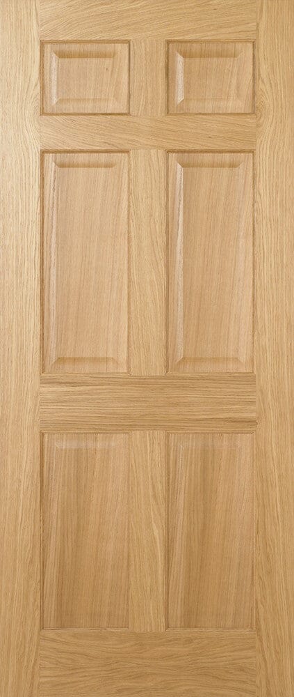Oak Regency 6 Panel Pre-Finished Internal Fire Door FD30 Internal Fire Door LPD Doors 