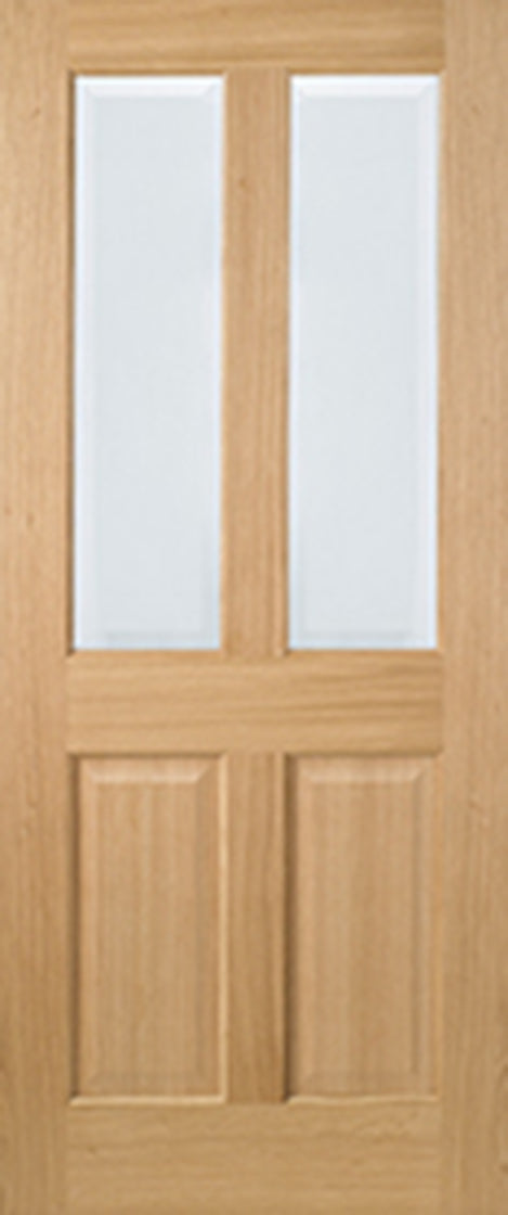 Oak Richmond Glazed 2 Light Pre-Finished Internal Door