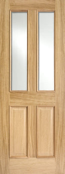 Oak Richmond Glazed 2 Light RM2S Unfinished Internal Door Internal Door LPD Doors 