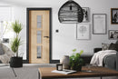 Oak Sofia Glazed 3 Light Pre-Finished Internal Door Internal Door LPD Doors 