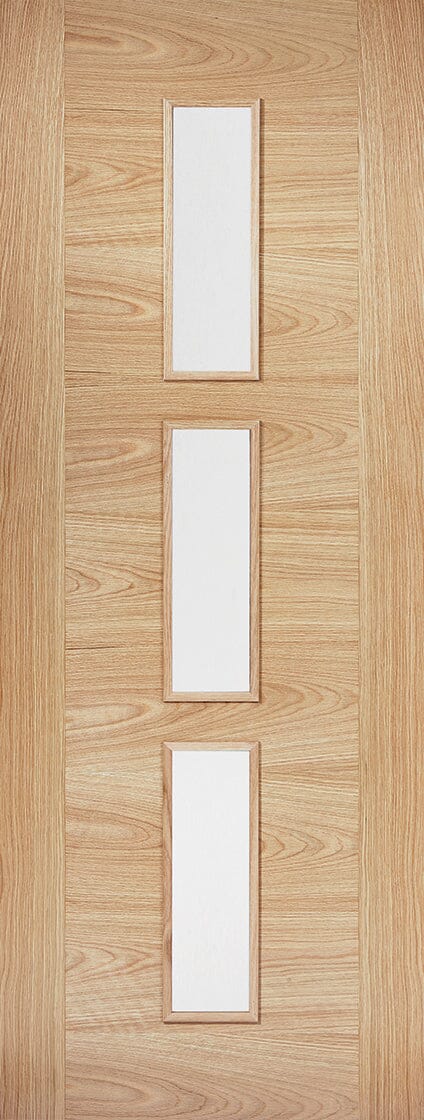 Oak Sofia Glazed 3 Light Pre-Finished Internal Door Internal Door LPD Doors 