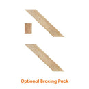 Oak Ledged Unfinished Internal Door Internal Door LPD Doors 1981 x 610 x 40mm (24") Yes 