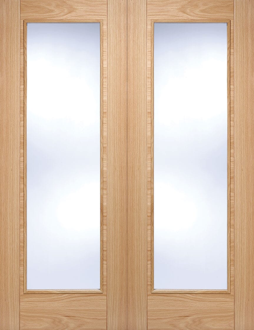 Oak Vancouver Glazed Pair Pre-Finished Room Divider Room Divider LPD Doors 