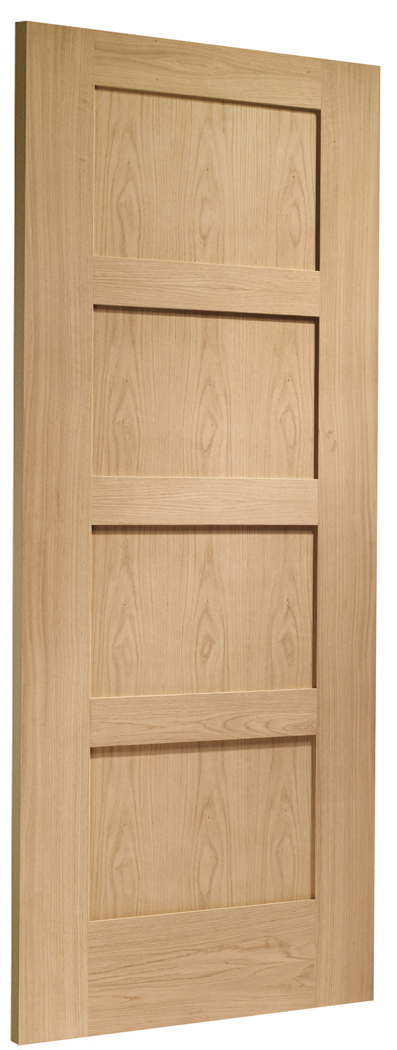 Shaker 4 Panel Pre-Finished Internal Oak Door