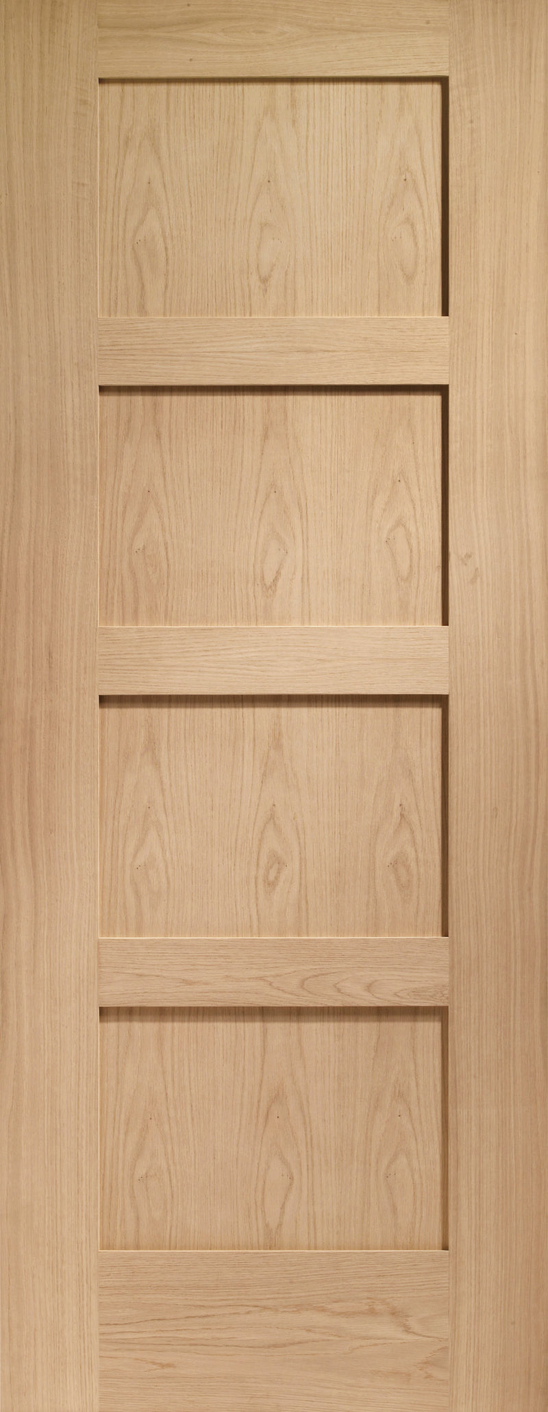 Shaker 4 Panel Pre-Finished Internal Oak Fire Door