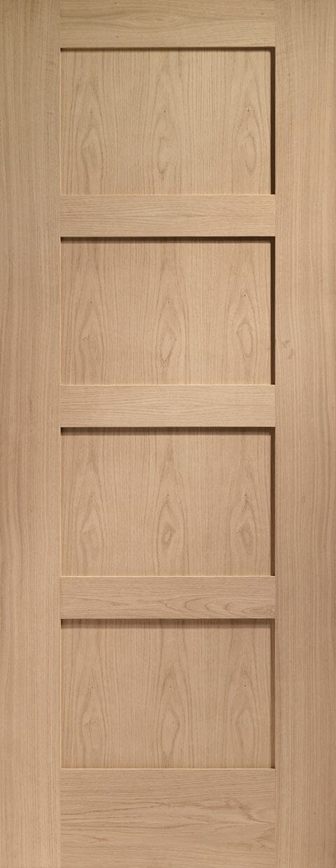 Shaker 4 Panel Internal Oak Door Internal Door XL Joinery 2040 x 626 x 40mm (24.5") 