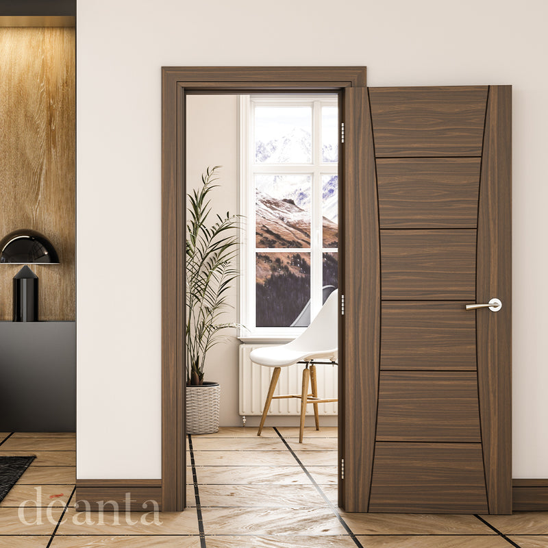 Pamplona Prefinished Walnut Internal Fire Door