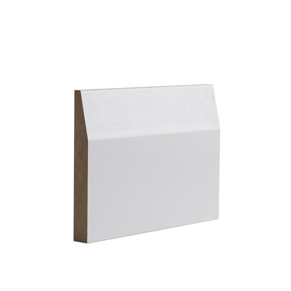 White Primed Half Splayed Skirting Skirting Deanta 