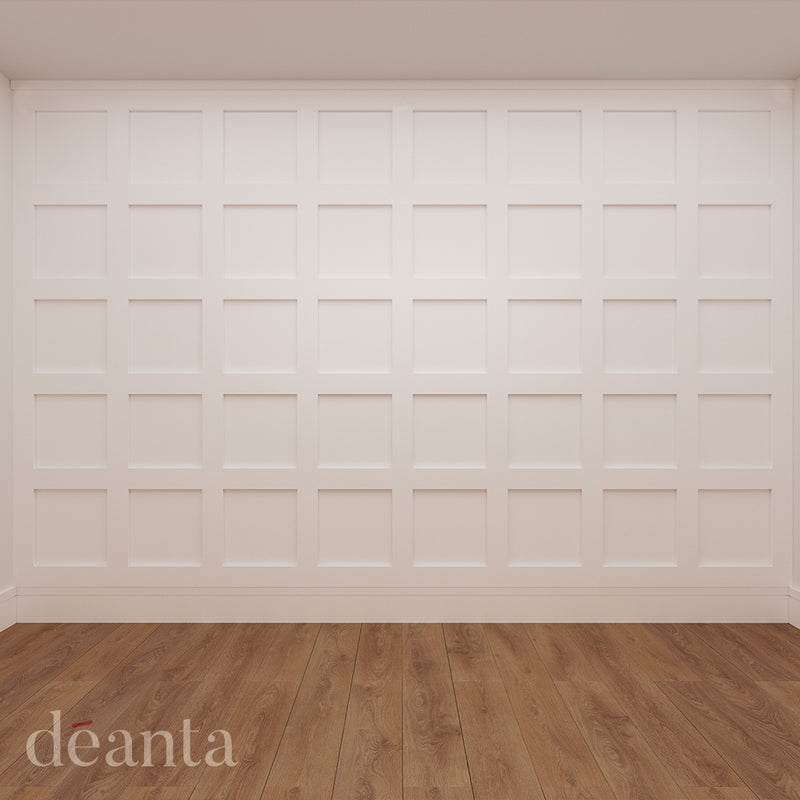 Shaker White Primed Wall Panelling