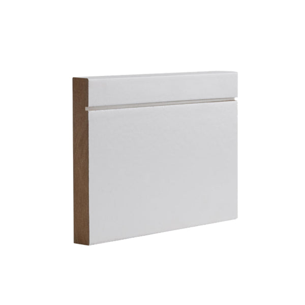 White Primed Shaker Skirting Skirting Deanta 