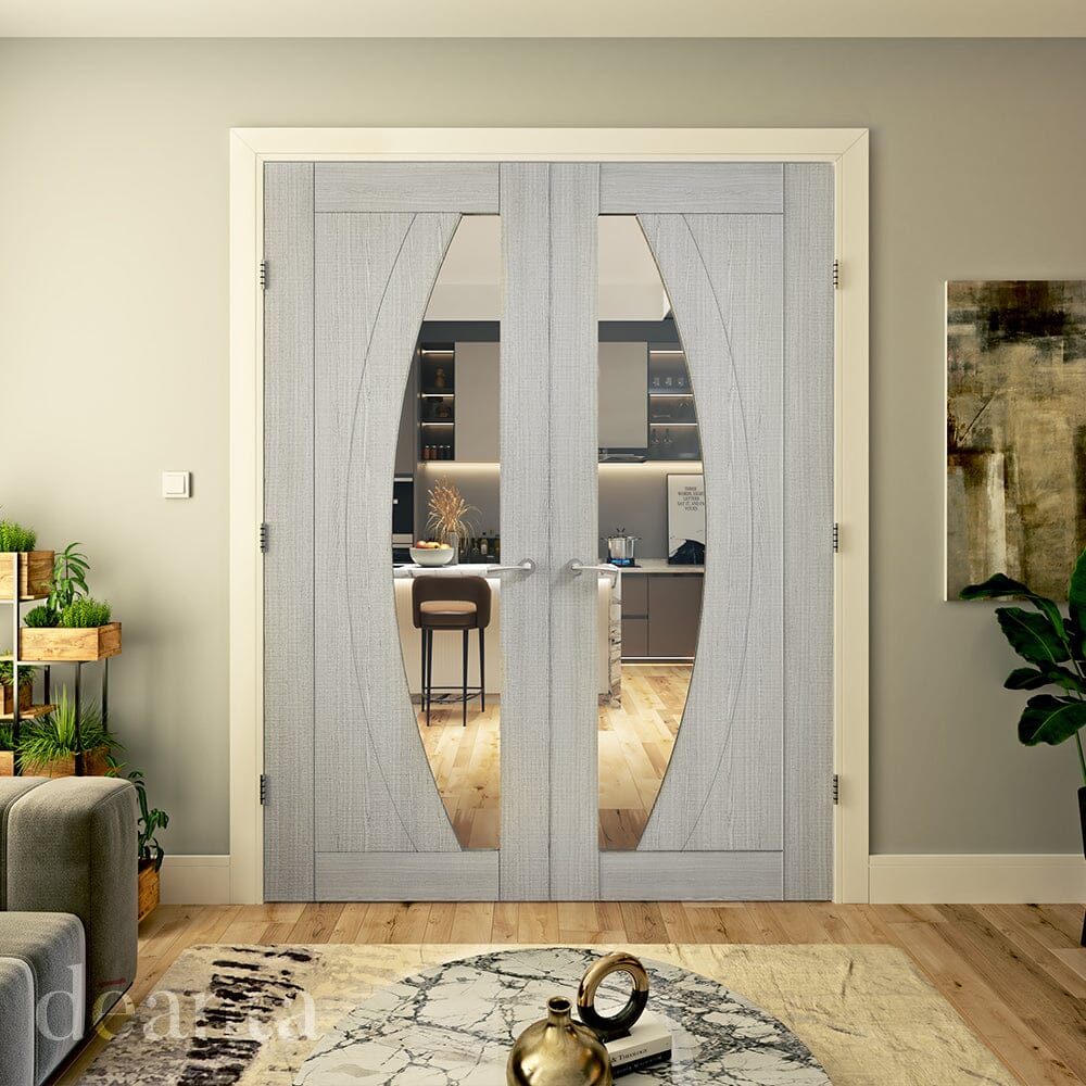 Ravello Light Grey Ash Glazed FSC Internal Door Internal Door Deanta 