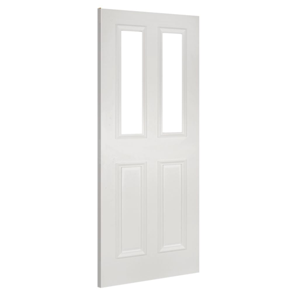 Rochester White Primed Glazed Internal Door Internal Door Deanta 