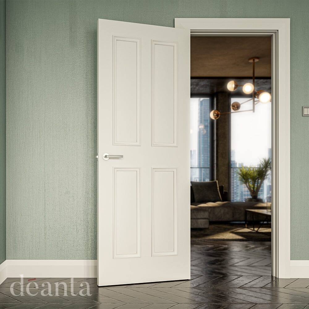 Rochester White Primed Internal Fire Door Internal Door Deanta 