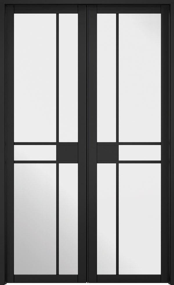 Black Greenwich W4 Room Divider Room Divider LPD Doors 