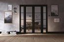 Black Soho W6 Room Divider Room Divider LPD Doors 