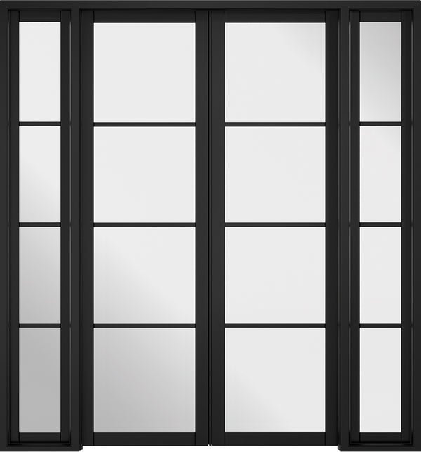 Black Soho W6 Room Divider Room Divider LPD Doors 