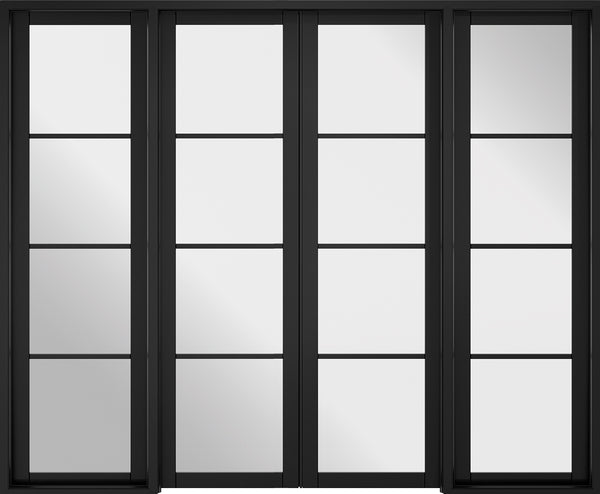 Black Soho W8 Room Divider Room Divider LPD Doors 