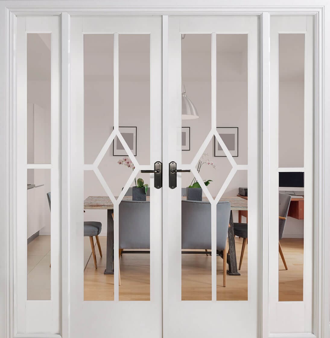 Reims W6 White Room Divider Room Divider LPD Doors 