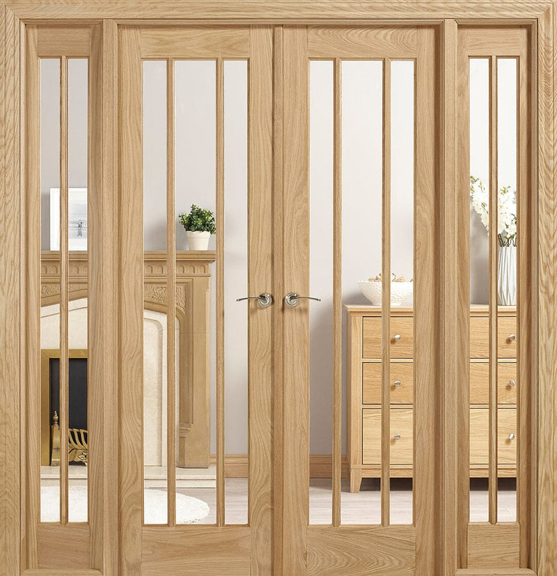 Lincoln W6 Oak Room Divider Room Divider LPD Doors 