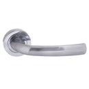 Status Nevada Lever Round Rose (Latch & Hinges Included) Lever on Round Rose Atlantic Set Satin Chrome 
