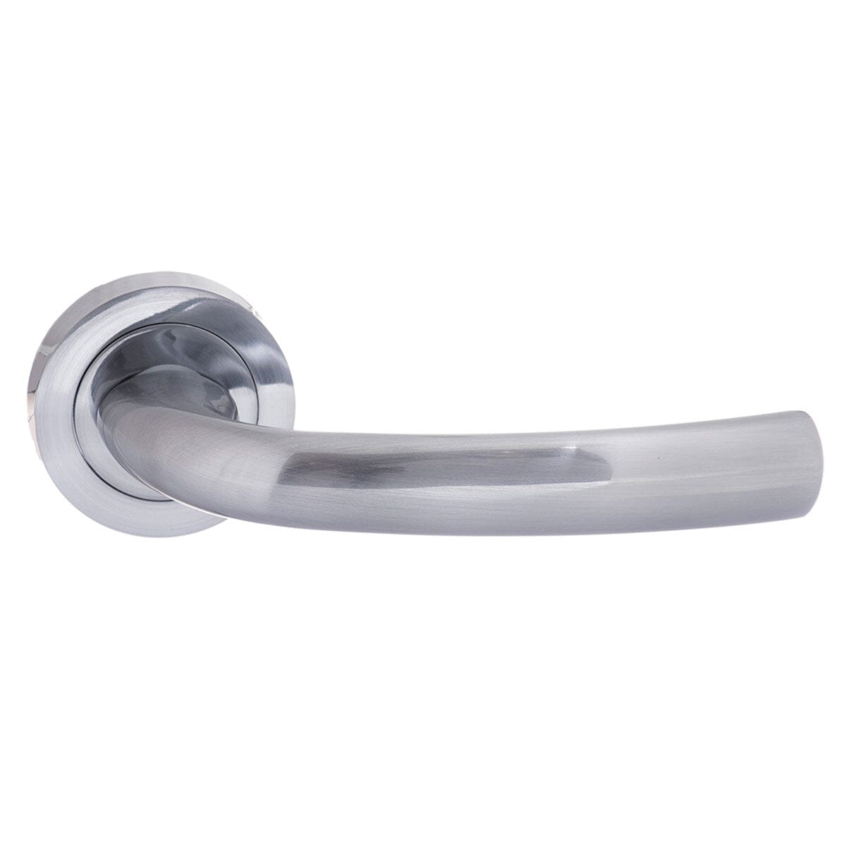 Status Nevada Lever Round Rose (Latch & Hinges Included) Lever on Round Rose Atlantic Set Satin Chrome 